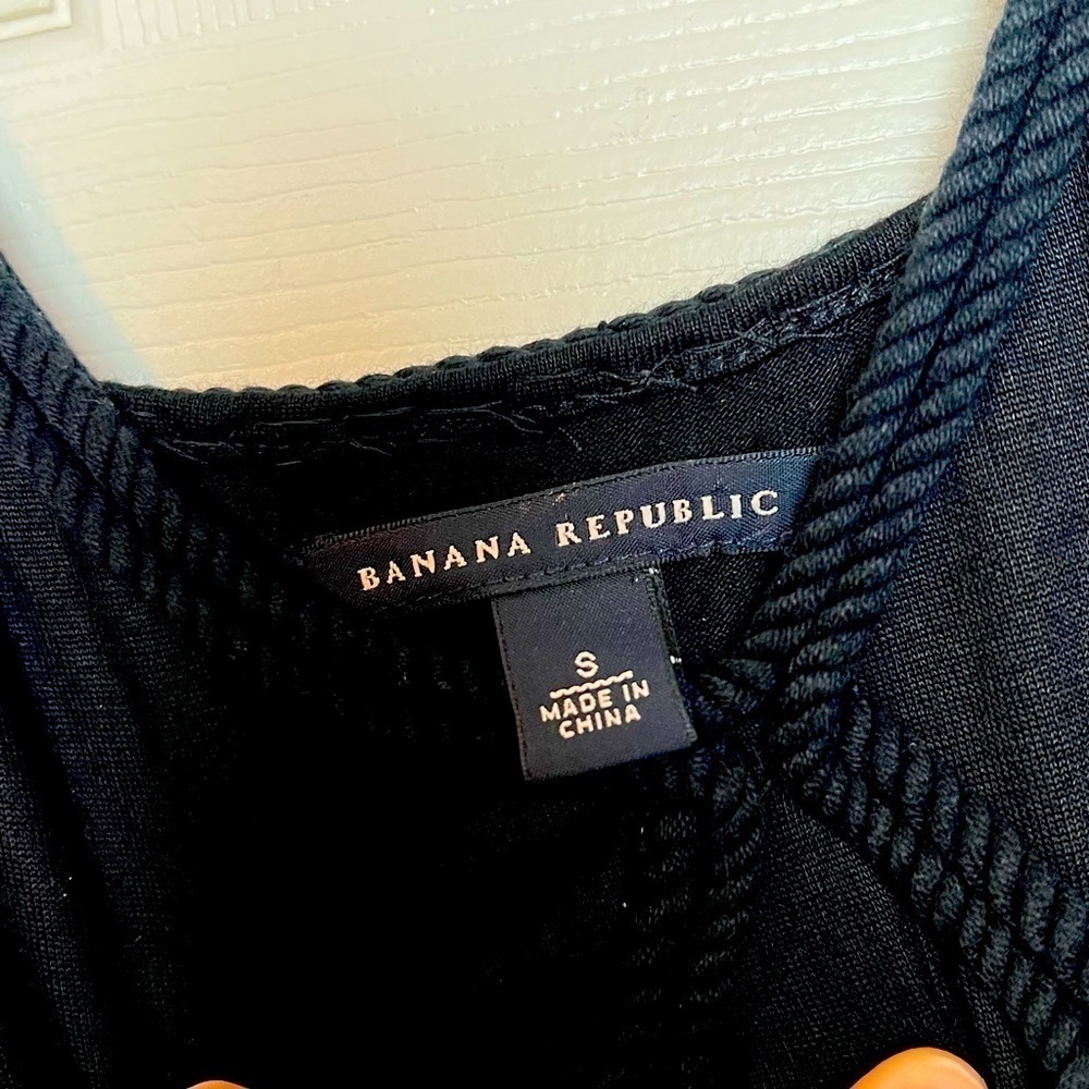 BANANA REPUBLIC black maxi dress size S - Picture 5 of 10